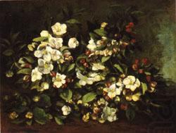 Gustave Courbet Apple Tree Branch in Flower china oil painting image
